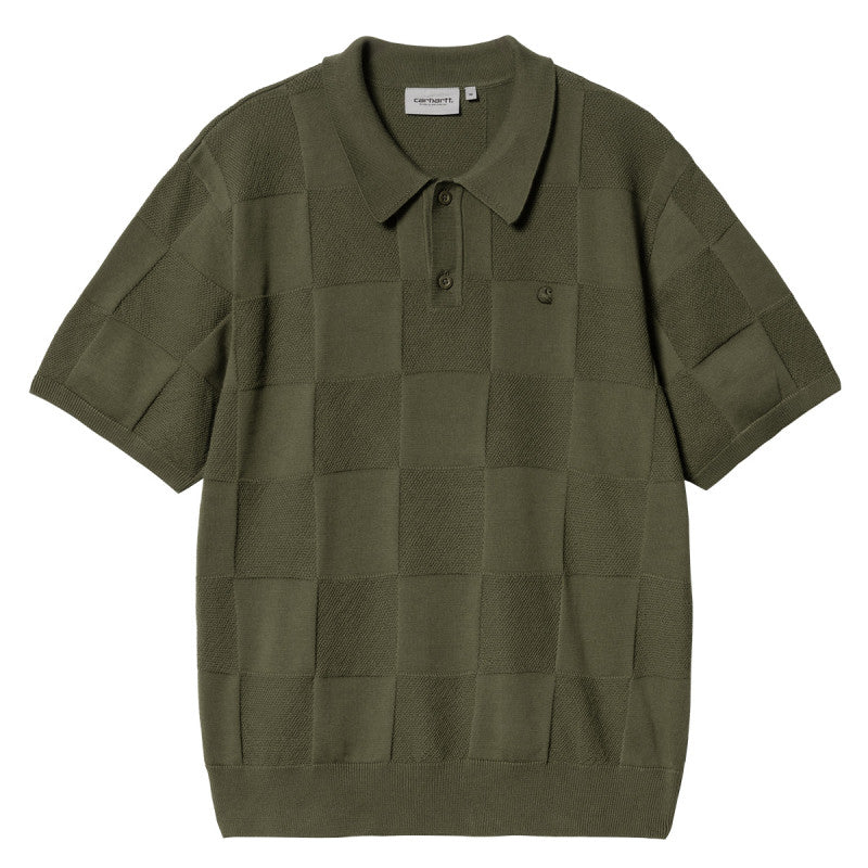 Carhartt WIP Checker Polo Dollar Green