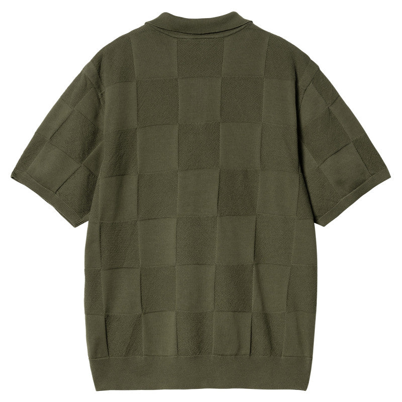 Carhartt WIP Checker Polo Dollar Green