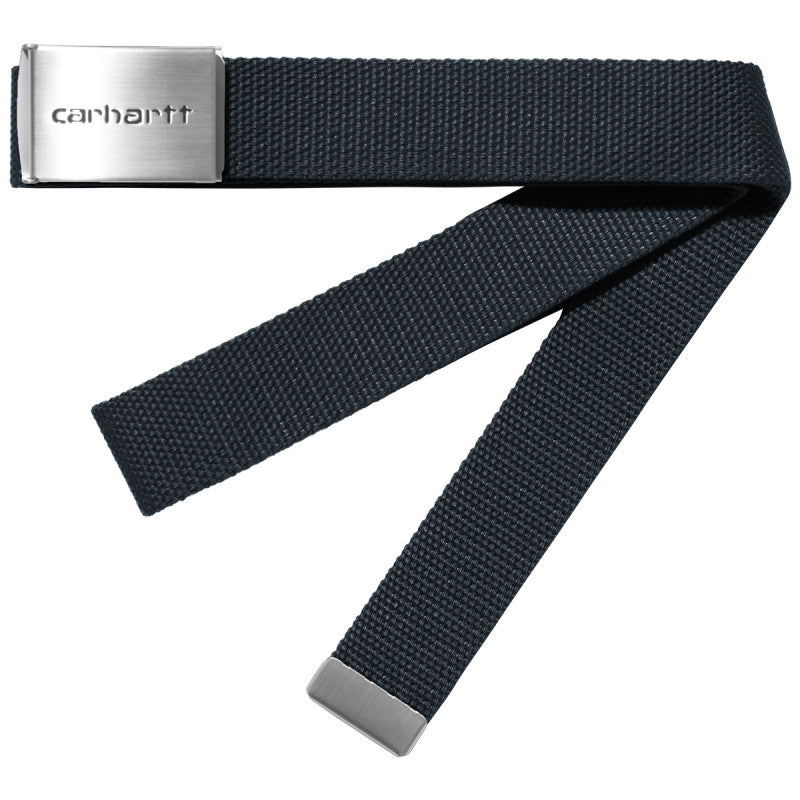 Carhartt WIP Clip Belt Chrome Deep Night