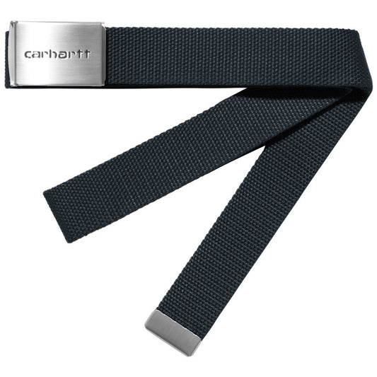 Carhartt WIP Clip Belt Chrome Deep Night