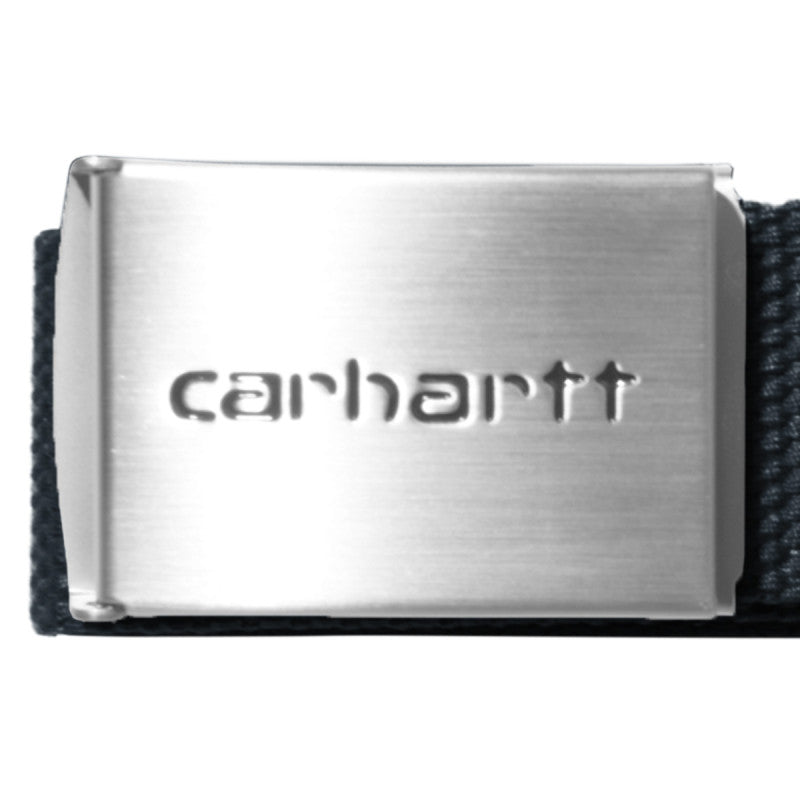 Carhartt WIP Clip Belt Chrome Deep Night