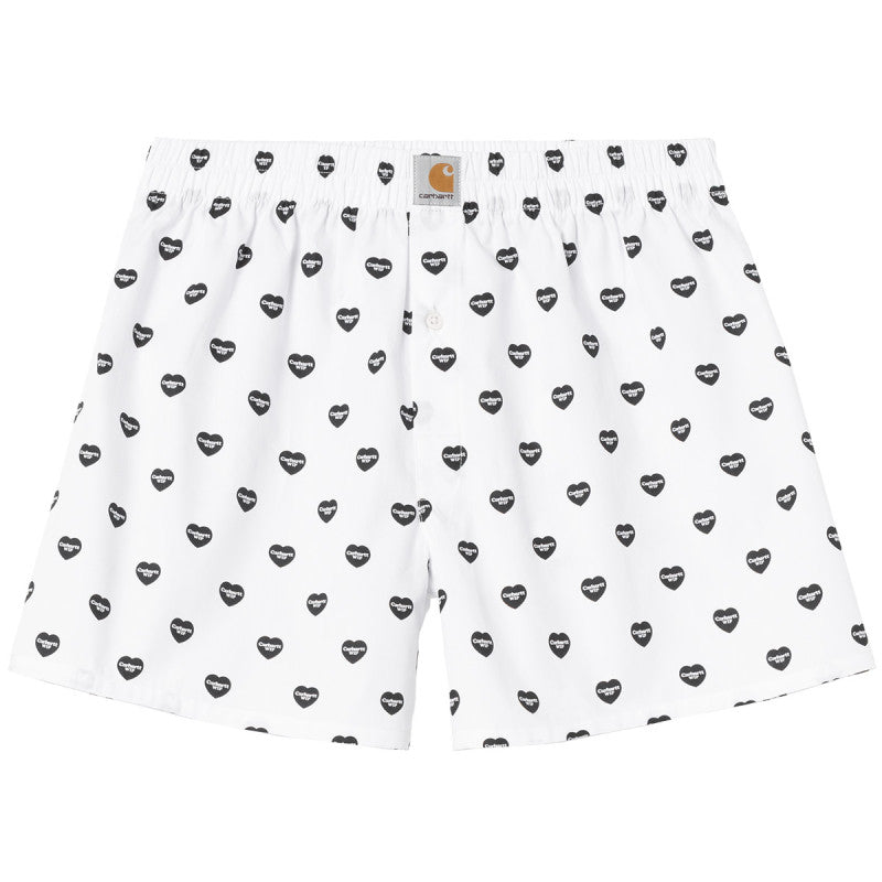 Carhartt WIP Cotton Boxer Heart Print White/Black