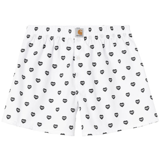 Carhartt WIP Cotton Boxer Heart Print White/Black