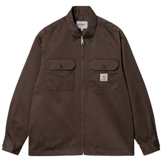 Carhartt WIP Craft Zip Longsleeve T-Shirt Buckeye Rinsed