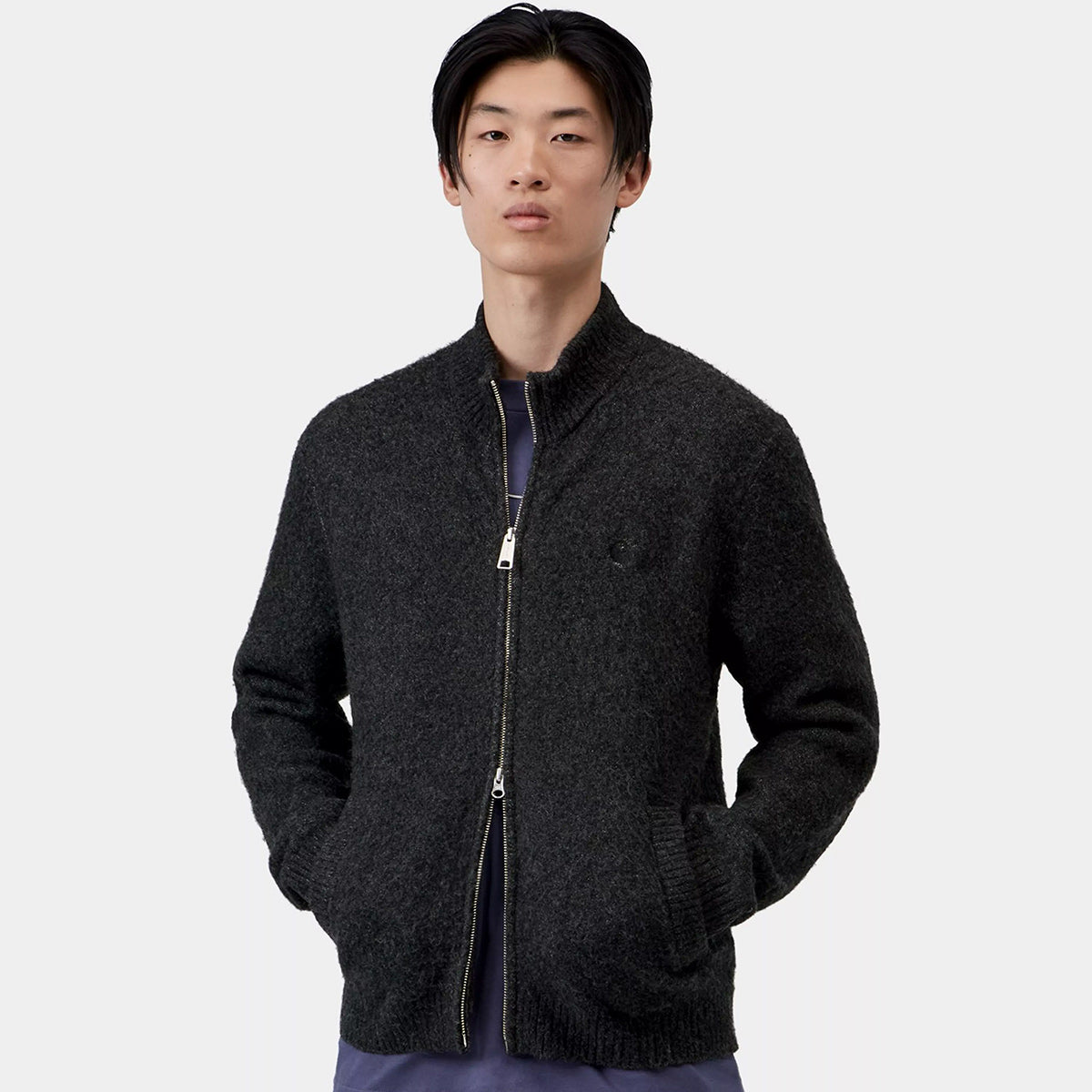 Carhartt WIP Curtis Sweater Jacket Tangled Black