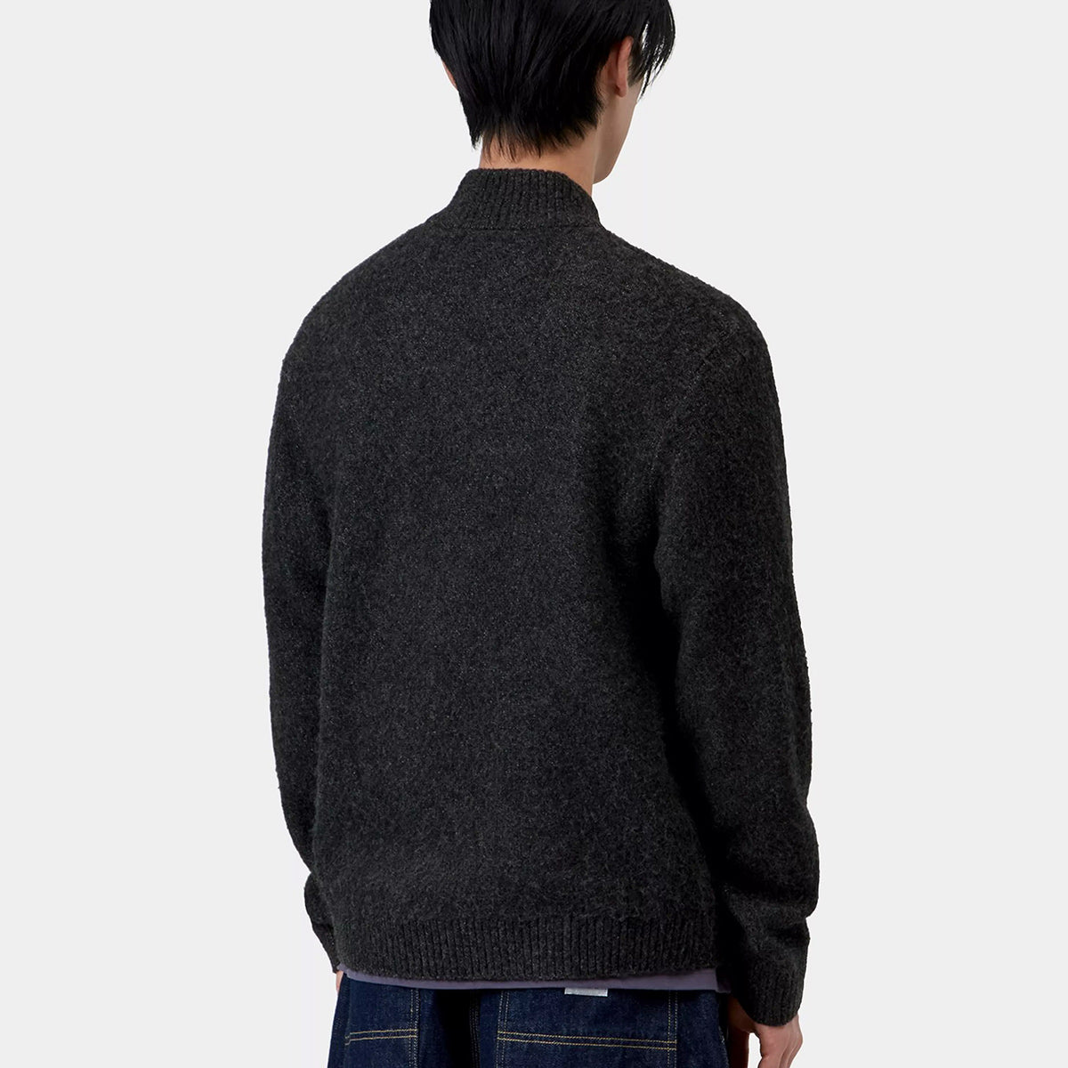 Carhartt WIP Curtis Sweater Jacket Tangled Black
