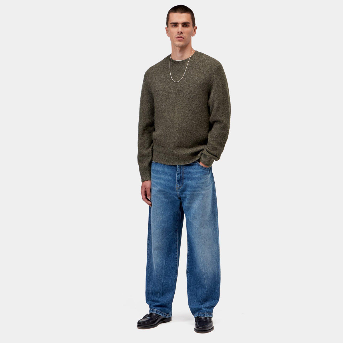 Carhartt WIP Curtis Sweater Tangled Shungite