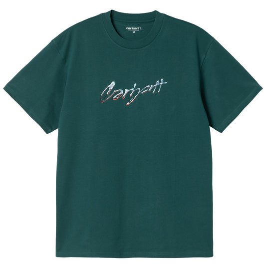 Carhartt WIP Drip Script T-Shirt Malachite