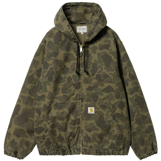 Carhartt WIP Duck Active Jacket Camo Duck Green/Office Green Garment Dyed