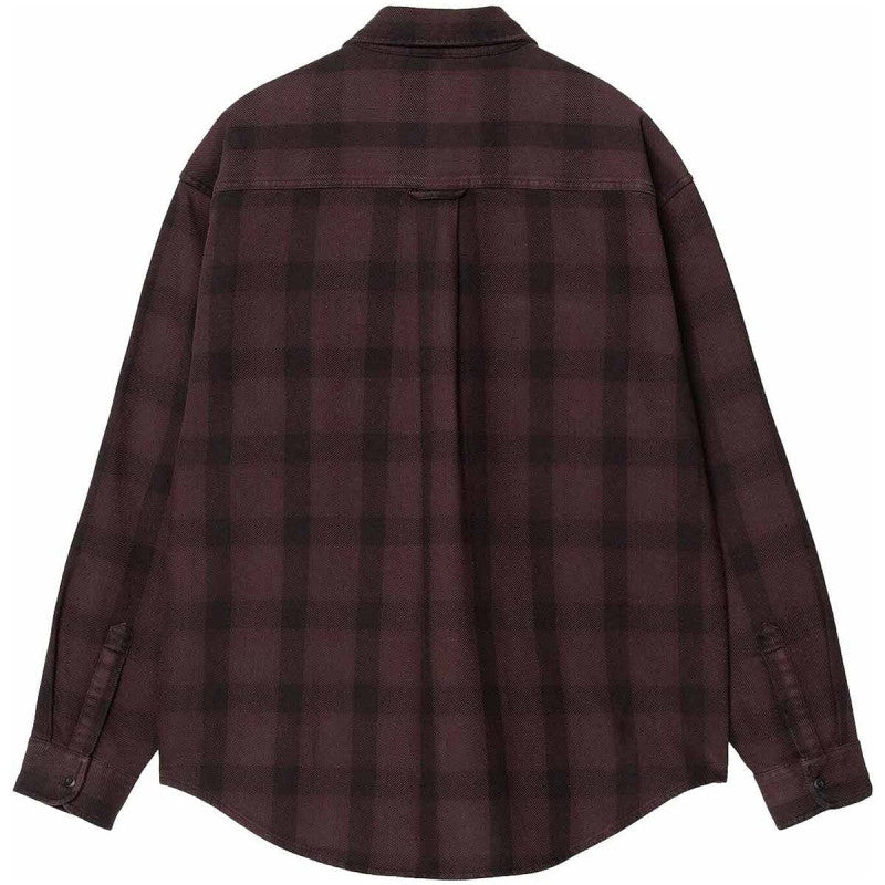 Carhartt WIP Edmands Longsleeve Shirt Edmands Check Natural/Palisander