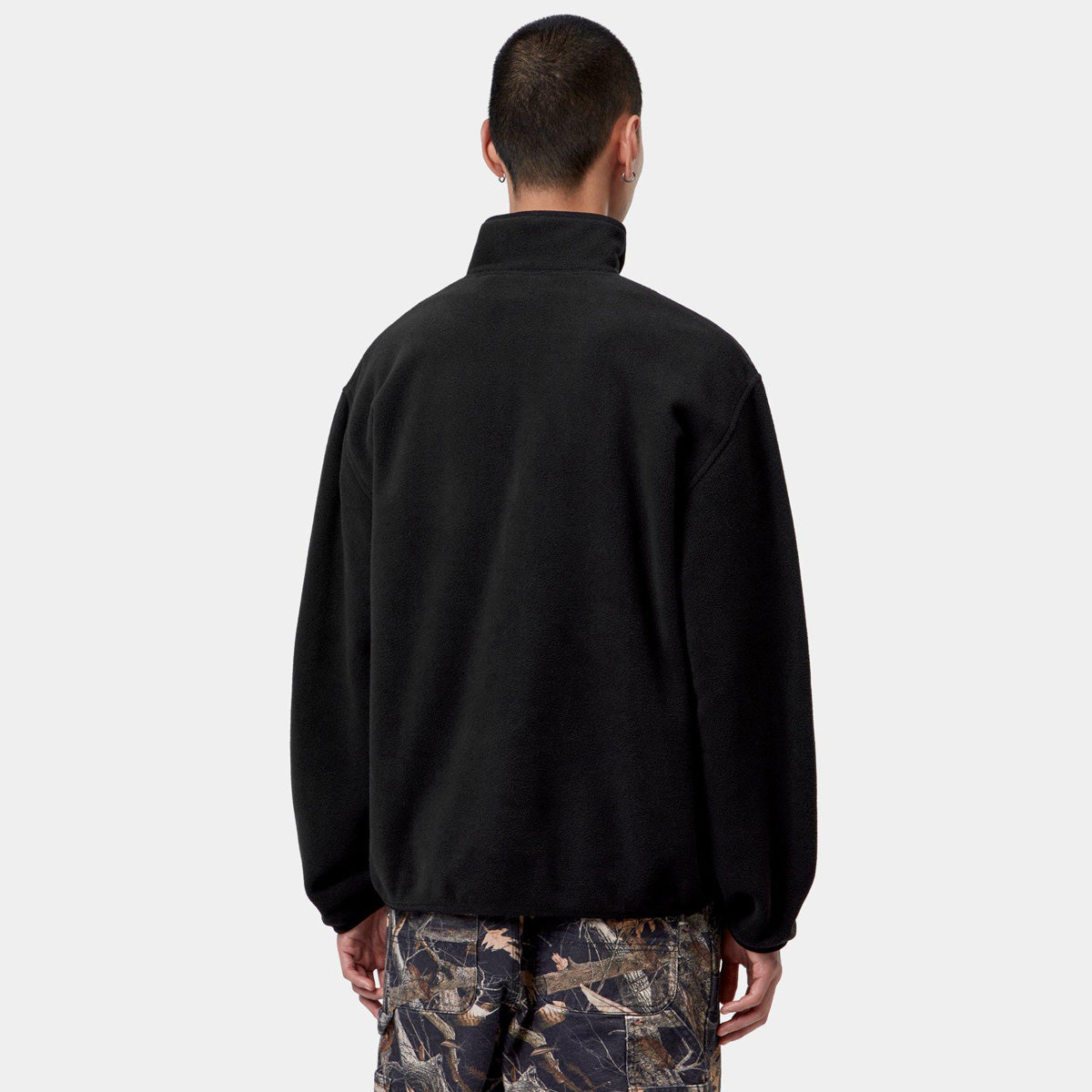Carhartt WIP Edmore Half Zip Sweater Black/White