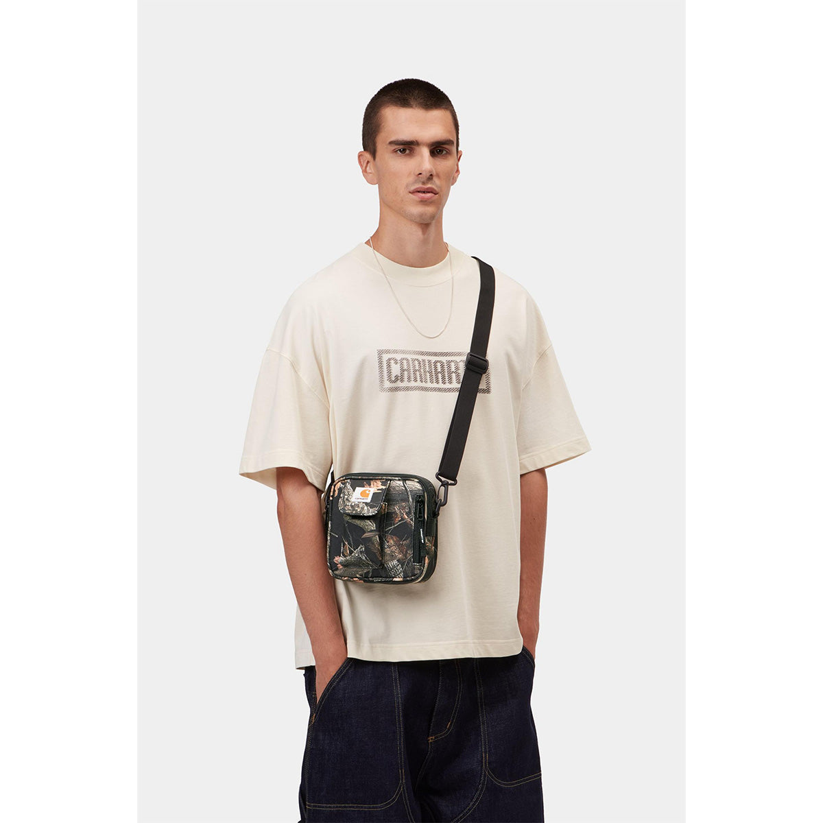 Carhartt WIP Essentials Bag Small Camo Feather Tree Black