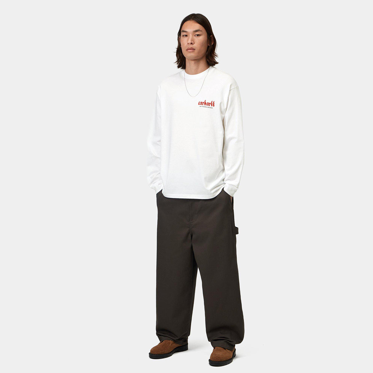 Carhartt WIP Framework Longsleeve T-Shirt White