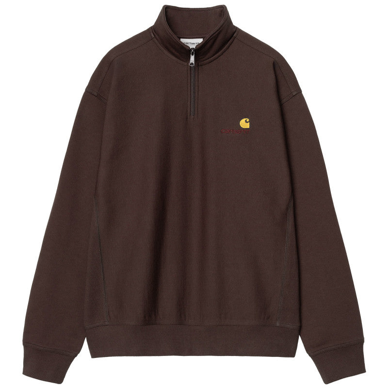 Carhartt WIP Half Zip American Script Sweater Palisander