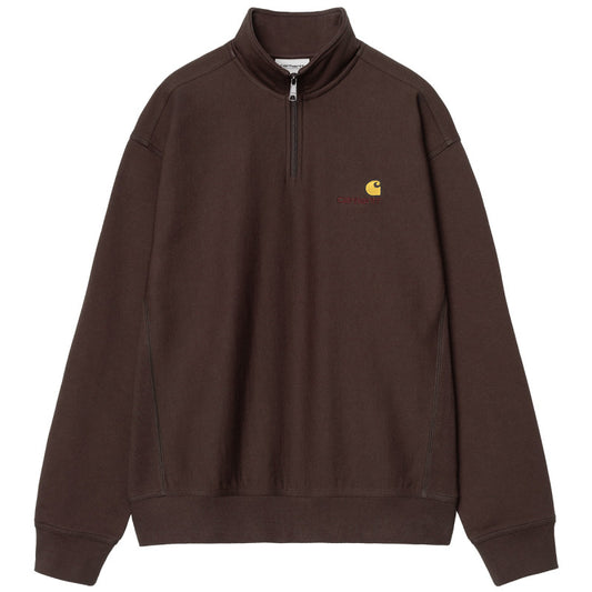 Carhartt WIP Half Zip American Script Sweater Palisander