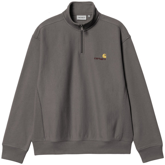 Carhartt WIP Half Zip American Script Sweater Porphyry