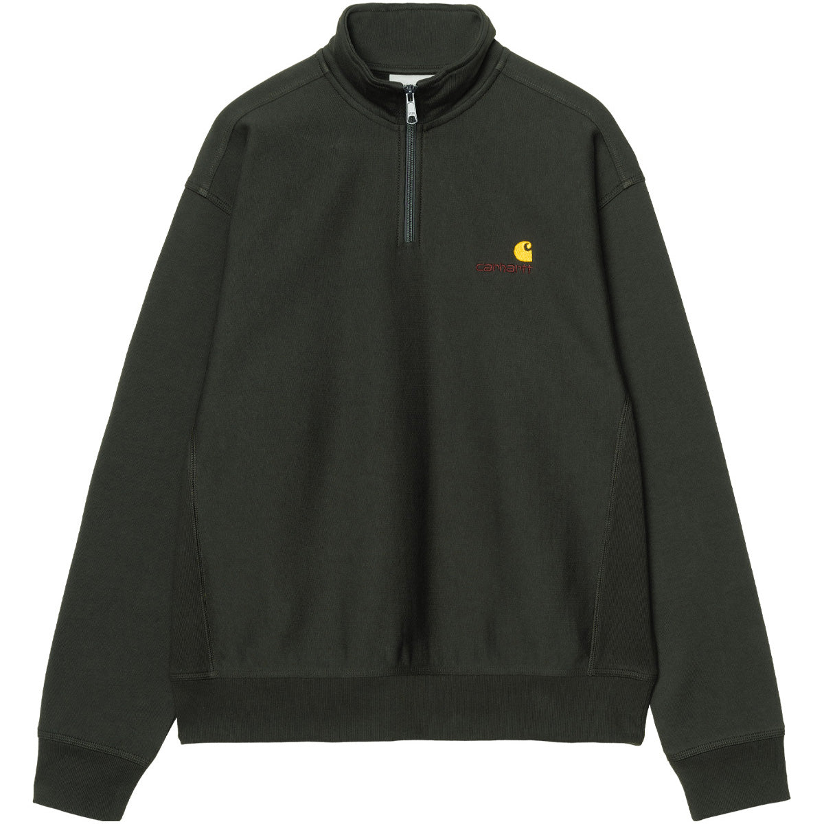 Carhartt WIP Half Zip American Script Sweater Raven