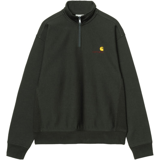 Carhartt WIP Half Zip American Script Sweater Raven