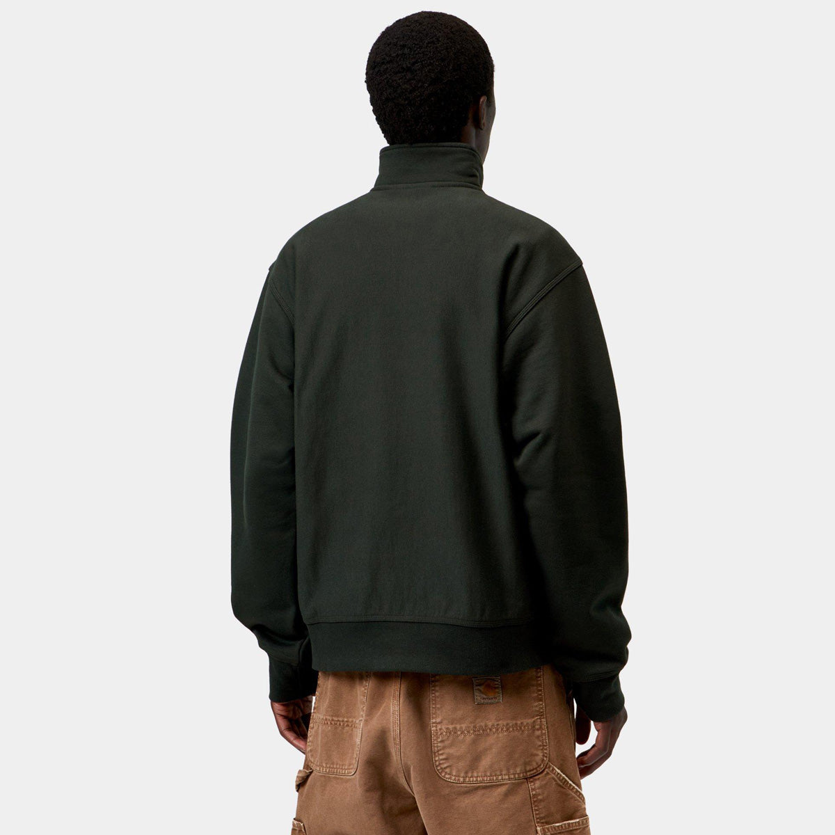 Carhartt WIP Half Zip American Script Sweater Raven