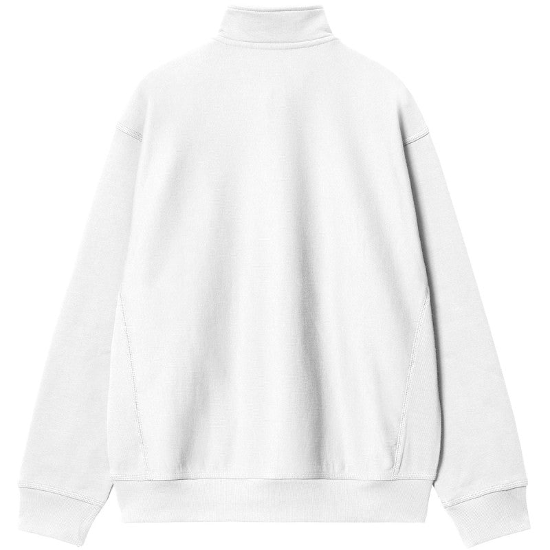 Carhartt WIP Half Zip American Script Sweater White