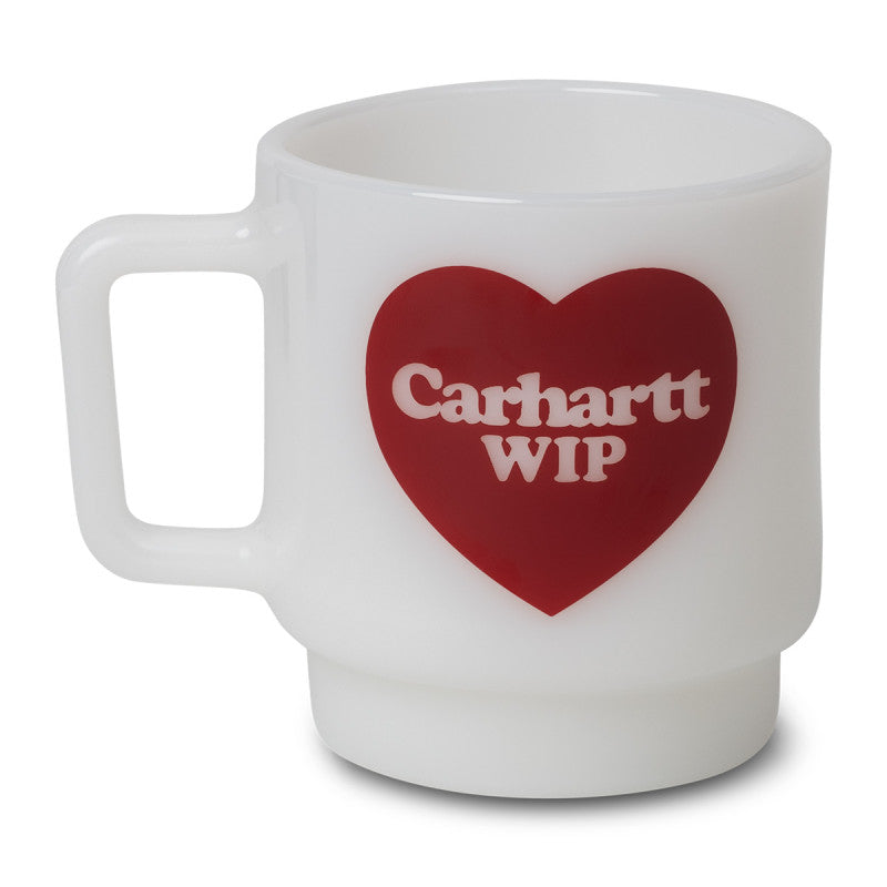Carhartt WIP Heart Glass Mug White