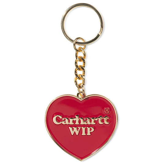 Carhartt WIP Heart Keychain Red