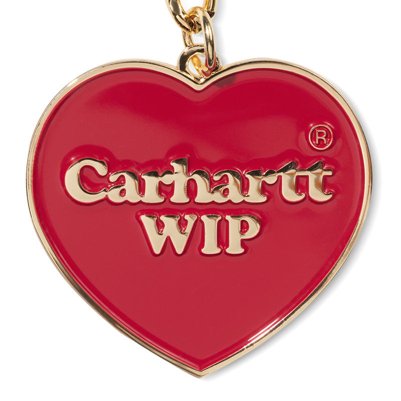 Carhartt WIP Heart Keychain Red