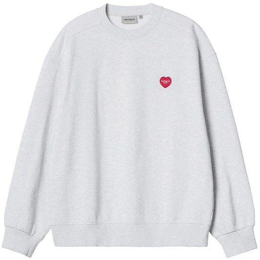 Carhartt WIP Heart Patch Sweater Ash Heather