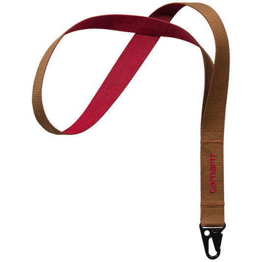 Carhartt WIP Heston Keychain Hamilton Brown/Cherry