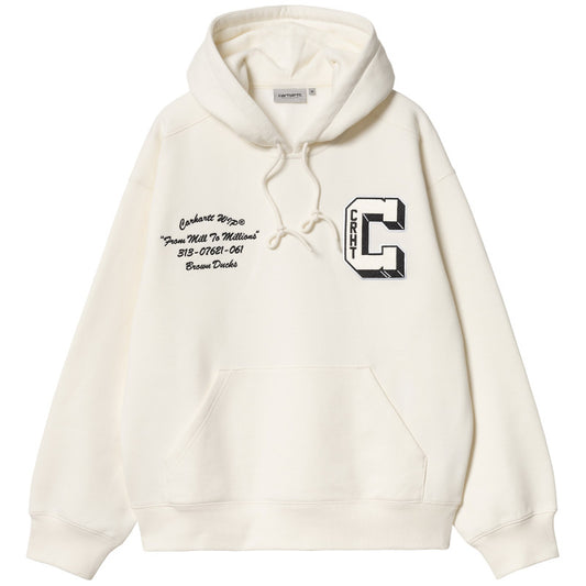 Carhartt WIP Hooded Brown Ducks Sweater Wax