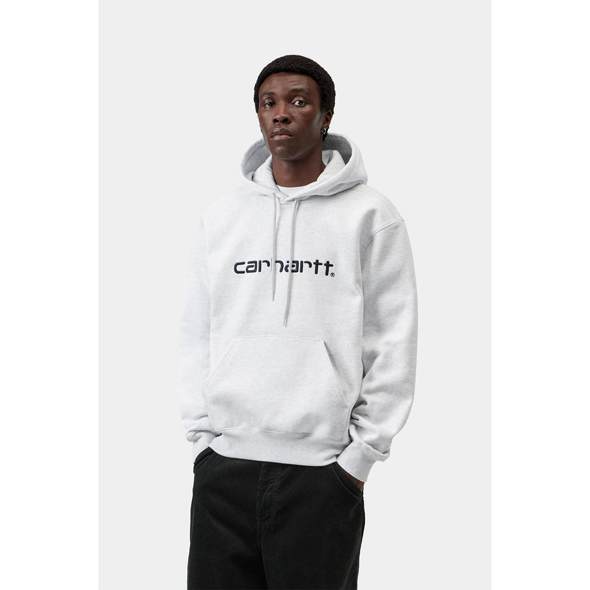 Carhartt WIP Hooded Carhartt Sweater Ash Heather/Graphite