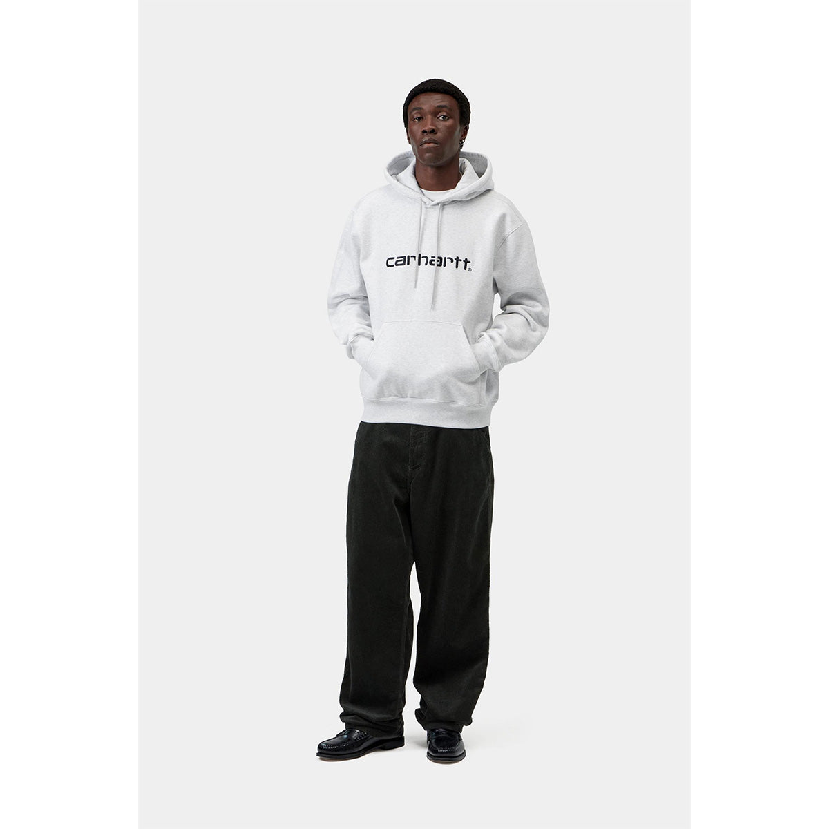 Carhartt WIP Hooded Carhartt Sweater Ash Heather/Graphite