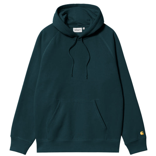 Carhartt WIP Hooded Chase Sweater Duck Blue/Gold