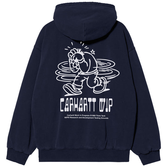 Carhartt WIP Hooded Think Tank Sweat Jacket Blue/White