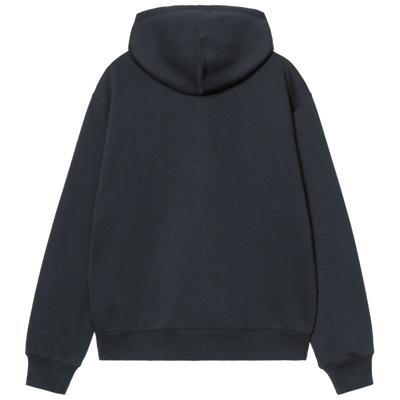 Carhartt WIP Hooded WIP Sweat Jacket Dark Navy Stone Washed