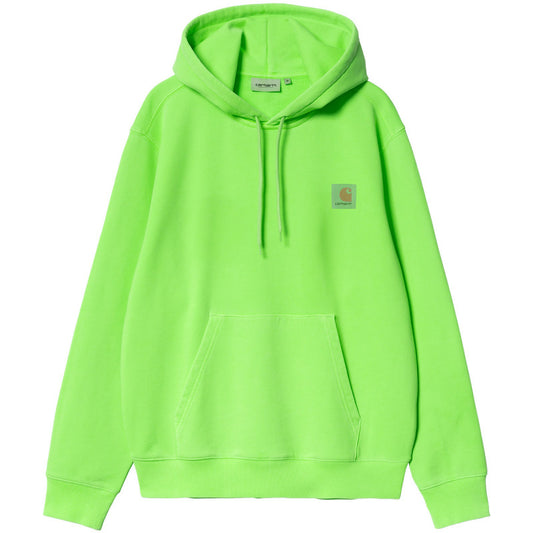 Carhartt WIP Industry Hooded Sweater Lumo Green Garment Dyed