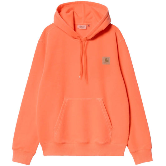 Carhartt WIP Industry Hooded Sweater Lumo Orange Garment Dyed