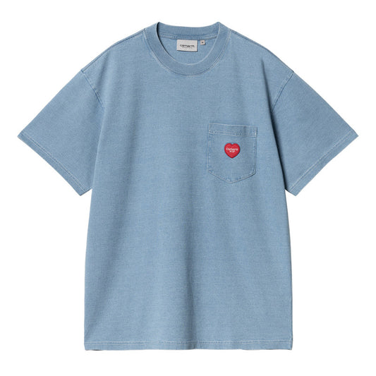 Carhartt WIP Ingo Pocket T-Shirt Light Blue Garment Dyed