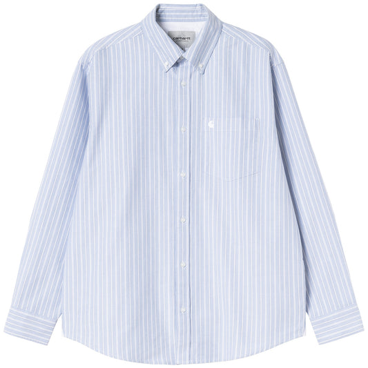 Carhartt WIP Kanan Longsleeve Shirt Kanan Stripe Bleach