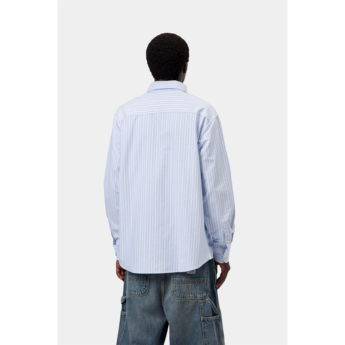 Carhartt WIP Kanan Longsleeve Shirt Kanan Stripe Bleach