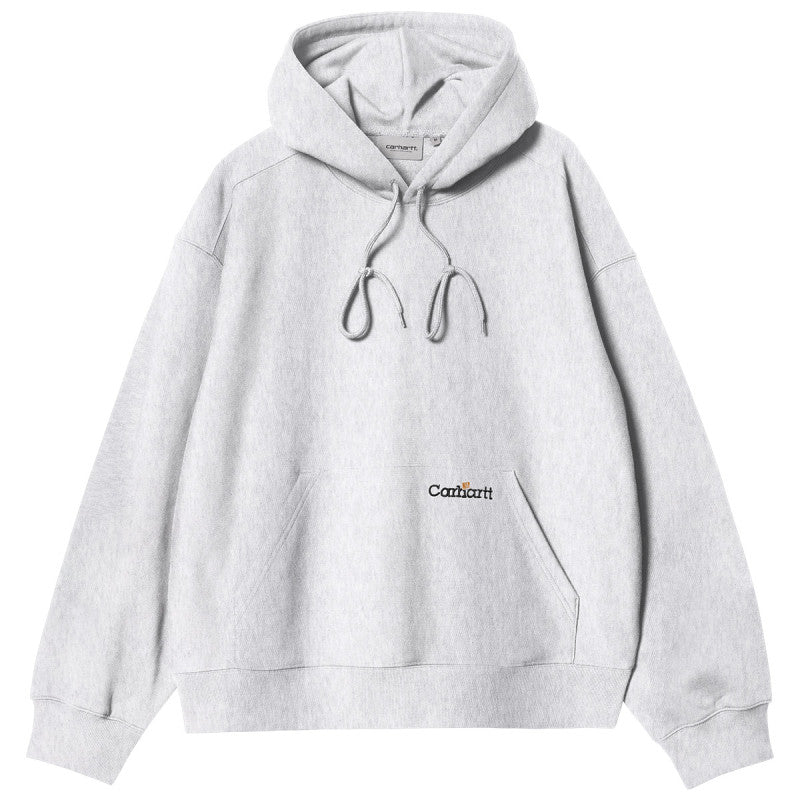 Carhartt WIP Label Script Hooded Sweater Ash Heather