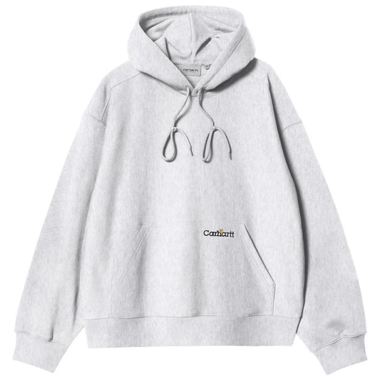 Carhartt WIP Label Script Hooded Sweater Ash Heather