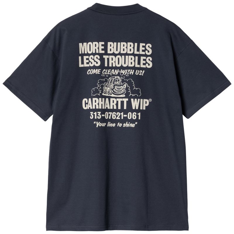 Carhartt WIP Less Troubles T-Shirt Blue/Wax