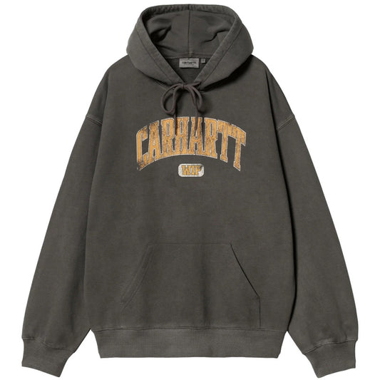 Carhartt WIP Library Hooded Sweater Black Garment Dyed