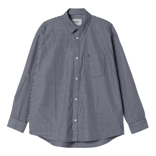Carhartt WIP Longsleeve Notus Shirt Arvin Stripe Space