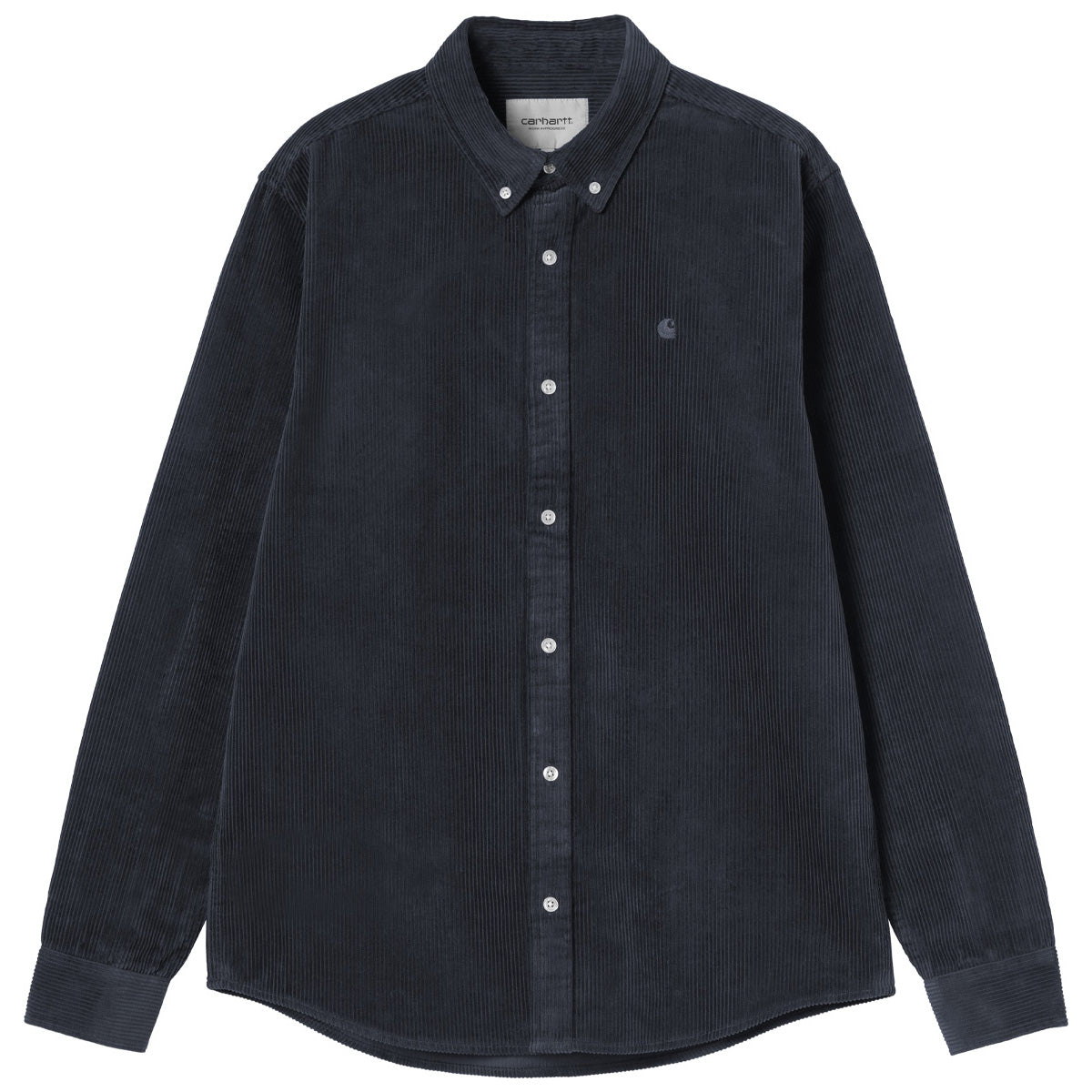 Carhartt WIP Madison Cord Longsleeve Shirt Dark Navy