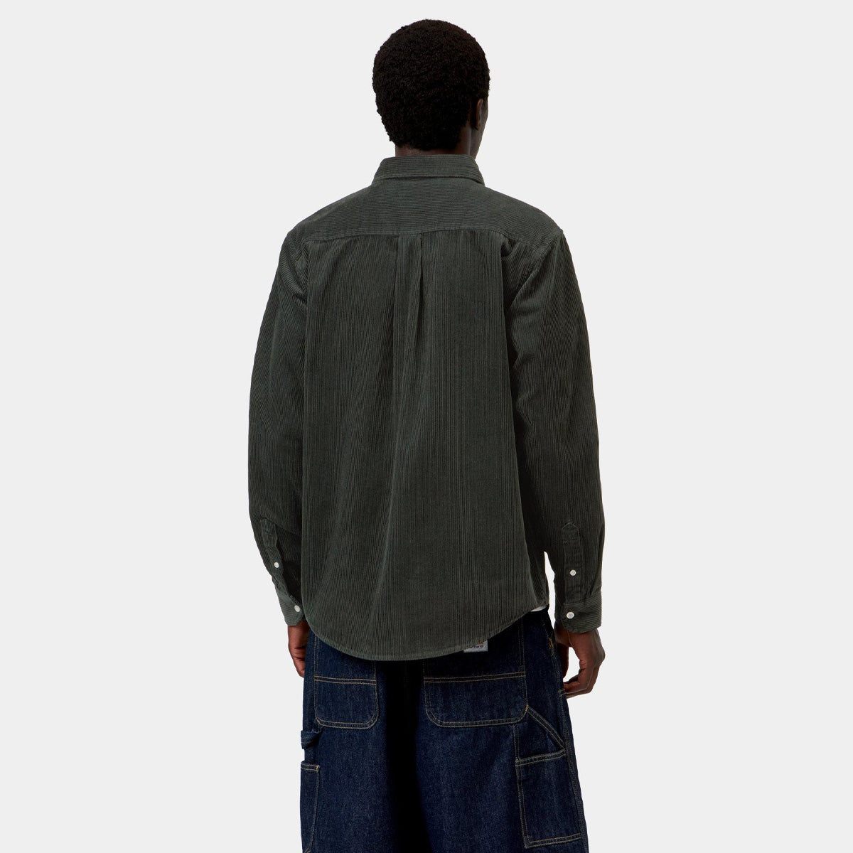 Carhartt WIP Madison Cord Longsleeve Shirt Raven