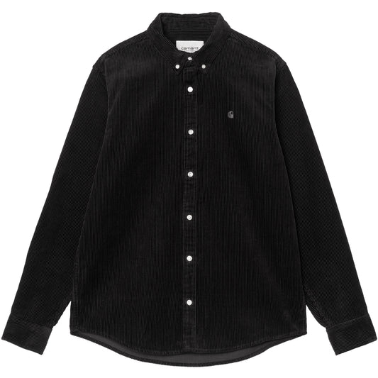 Carhartt WIP Madison Cord Longsleeve Shirt Soot