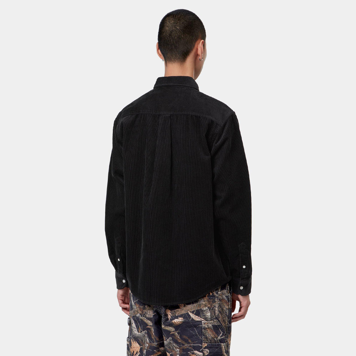 Carhartt WIP Madison Cord Longsleeve Shirt Soot