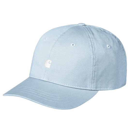 Carhartt WIP Madison Logo Cap Blue Fog/White